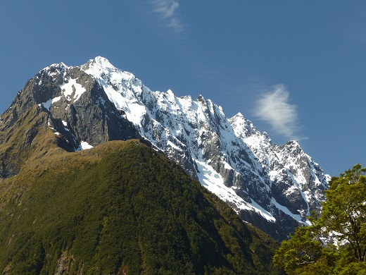 Jagged peaks along the drive to Milford Sound, Nov 2015